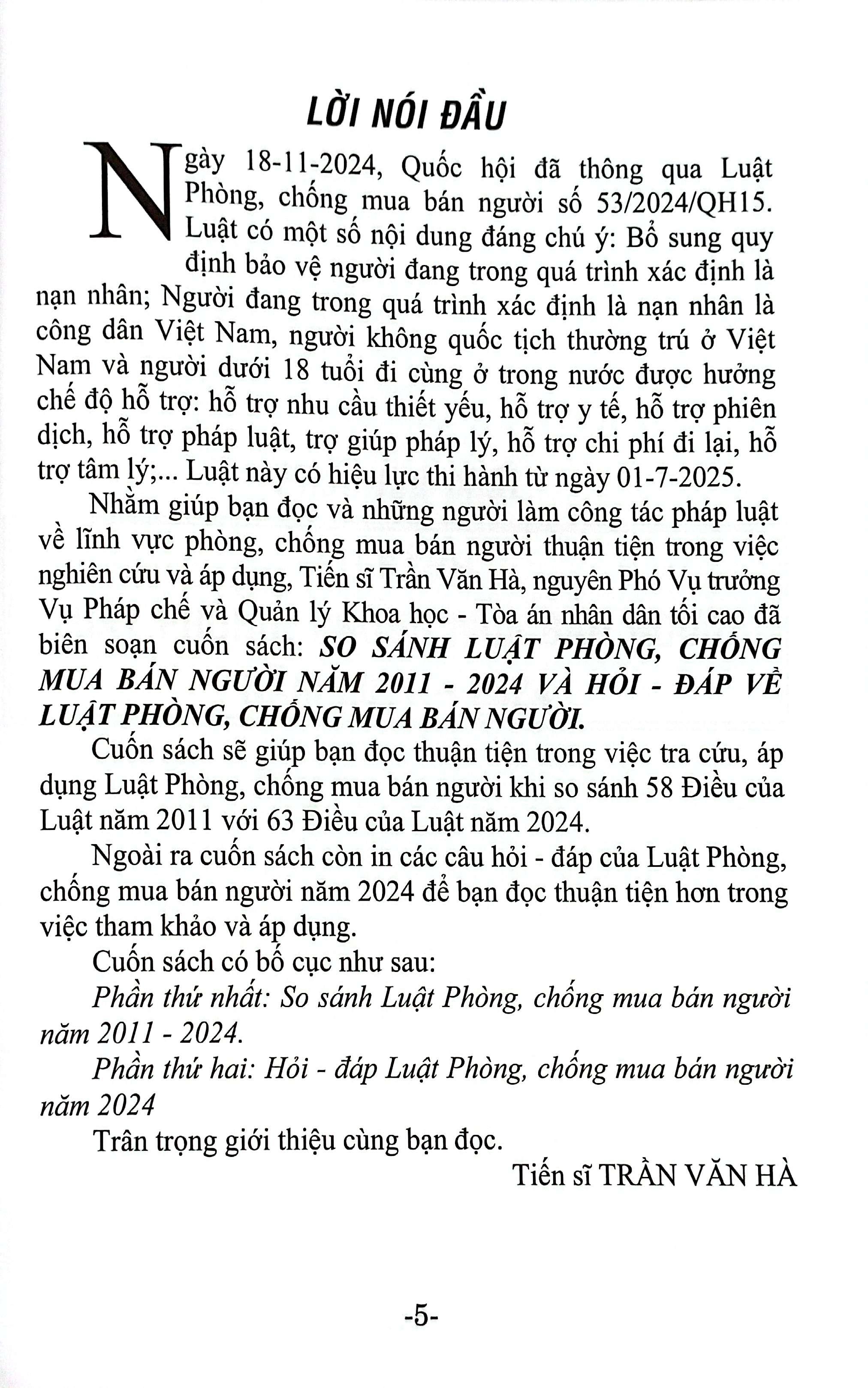 So Sánh Luật Phòng, Chống Mua Bán Người Năm 2011 - 2024 Và Hỏi - Đáp Về Luật Phòng, Chống Mua Bán Người PDF So Sánh Luật Phòng, Chống Mua Bán Người Năm 2011 - 2024 Và Hỏi - Đáp Về Luật Phòng, Chống Mua Bán Người PDF