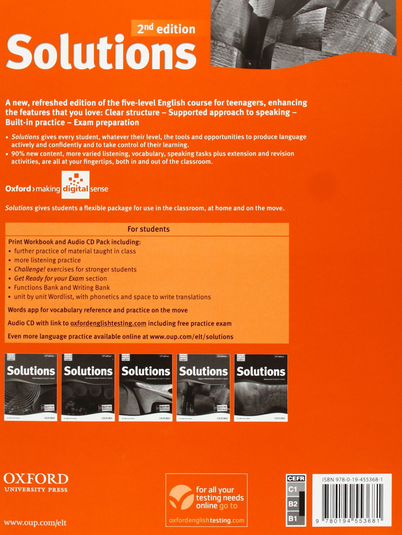 Solutions Upper-Intermediate Workbook and Audio CD Pack 2Ed - FAHASA.COM