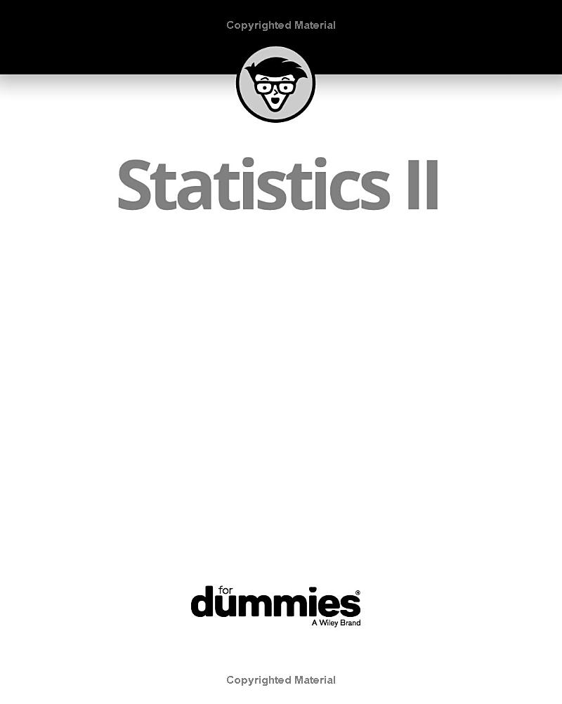 Statistics II For Dummies 2nd Edition - FAHASA.COM