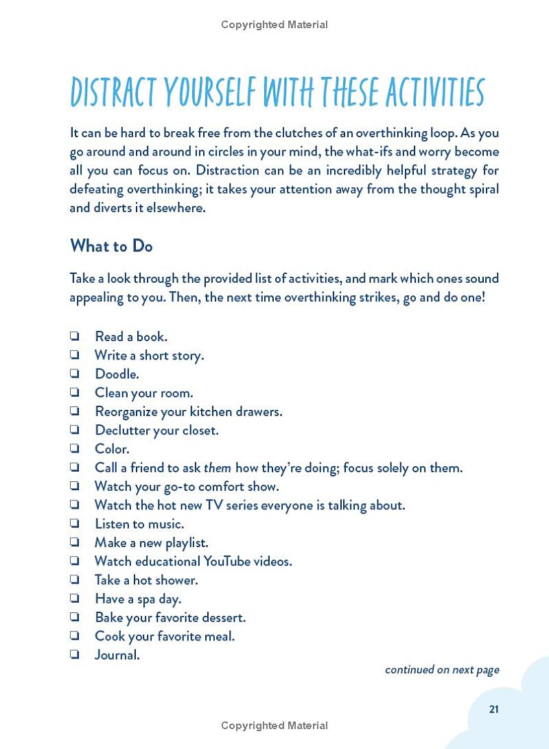 Stop Overthinking - A Workbook To Calm Your Busy Mind - FAHASA.COM
