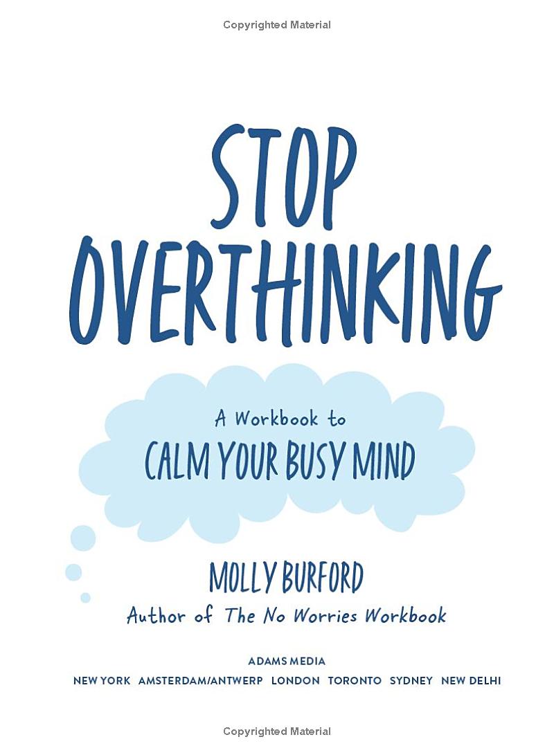 Stop Overthinking - A Workbook To Calm Your Busy Mind - FAHASA.COM
