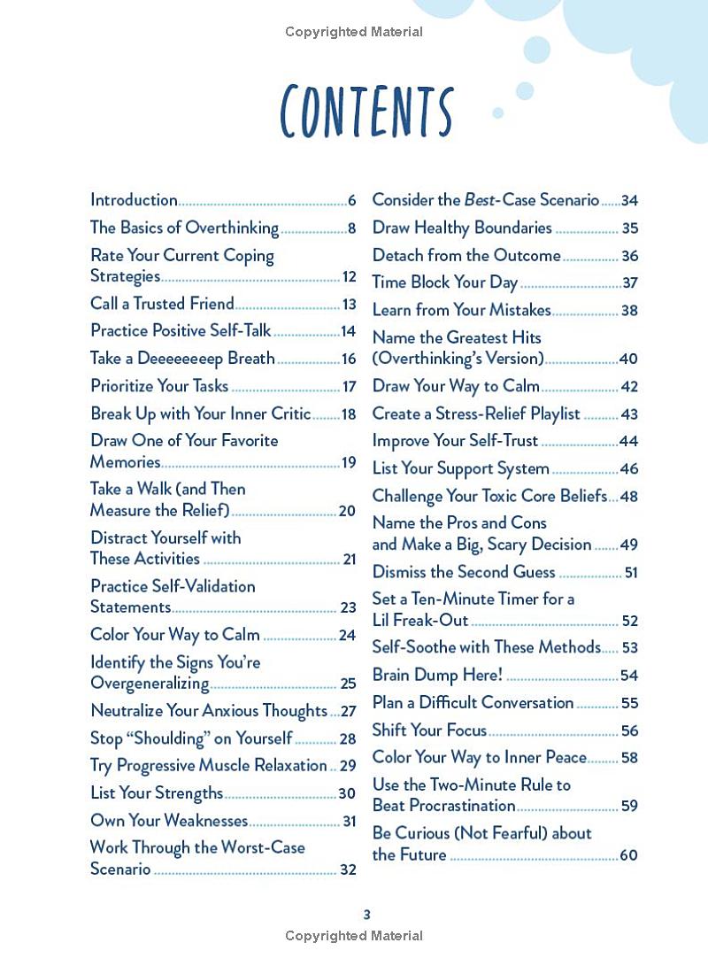 Stop Overthinking - A Workbook To Calm Your Busy Mind - FAHASA.COM