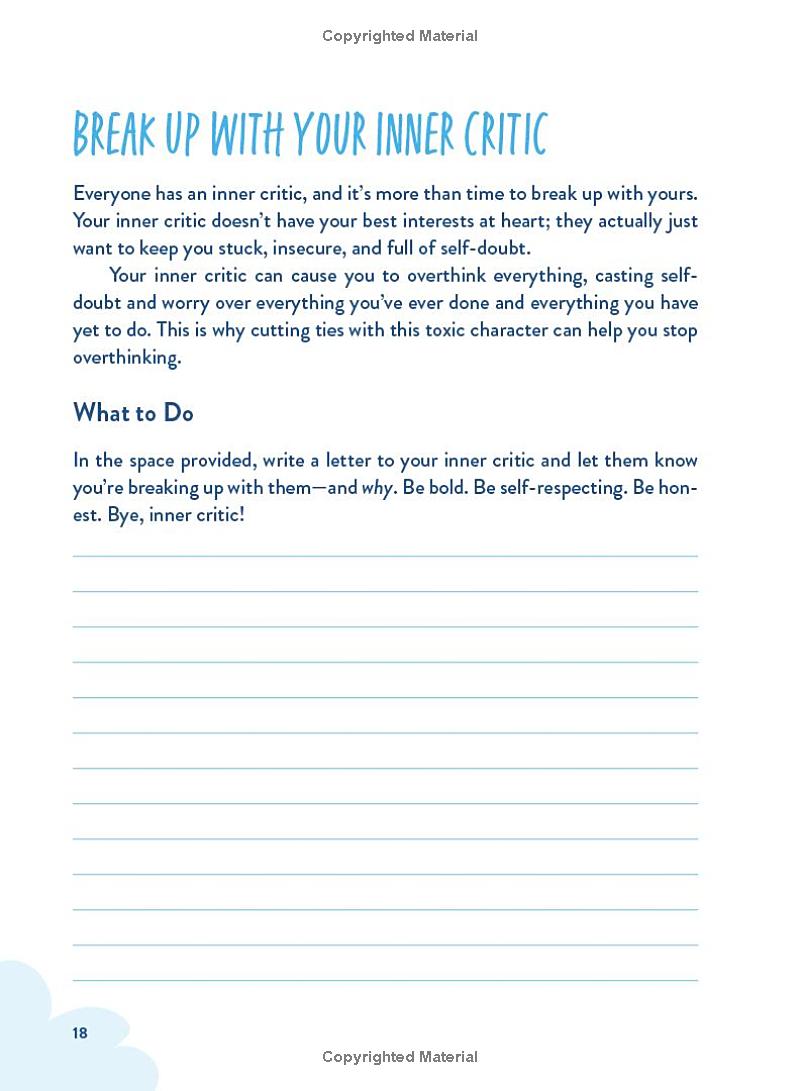 Stop Overthinking - A Workbook To Calm Your Busy Mind - FAHASA.COM