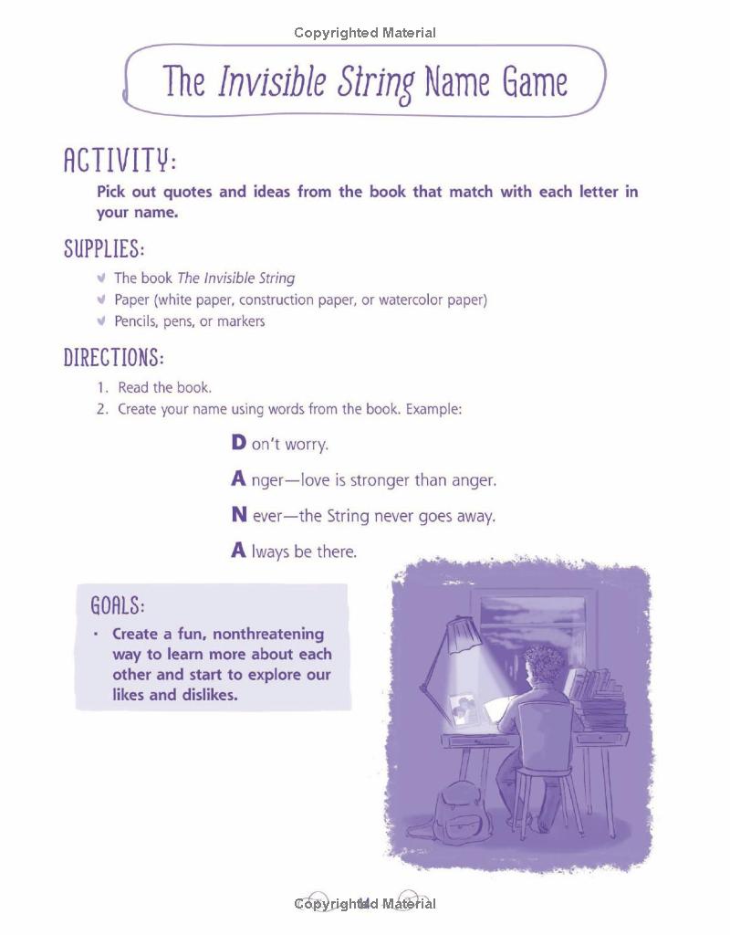 The Invisible String Workbook: Creative Activities To Comfort, Calm ...