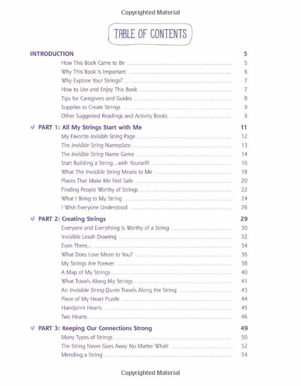 Invisible String Guidebooks The Invisible String Workbook: Creative Activities To Comfort, Calm ...