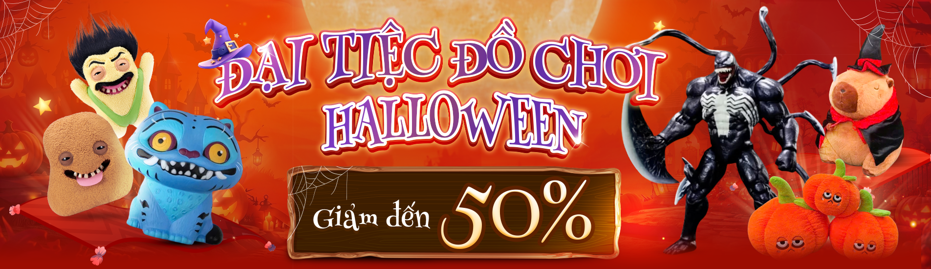 Đại tiệc đồ chơi Halloween