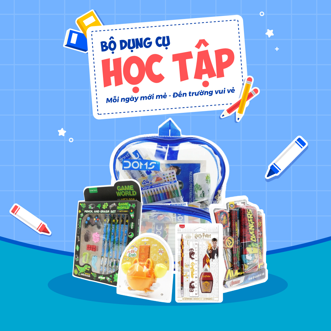 Bộ Dụng Cụ Học Tập - FAHASA.COM